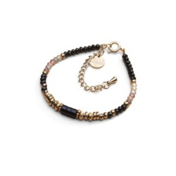 Bracelet Rim spinelle noir et zirocn jaune | Belle mais pas que