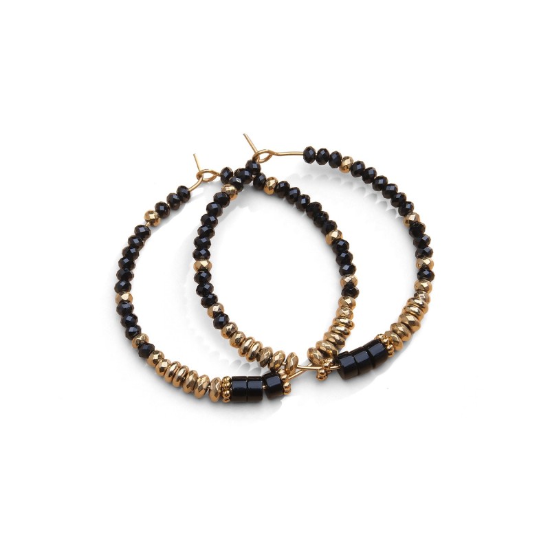 Boucles doreilles Rim spinelle noir | Belle mais pas que