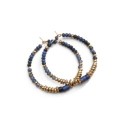 Boucles doreilles Rim agate bleue | Belle mais pas que
