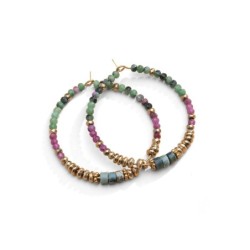 Boucles d’oreilles Rim rubis & rubis zoïste | Belle mais pas que