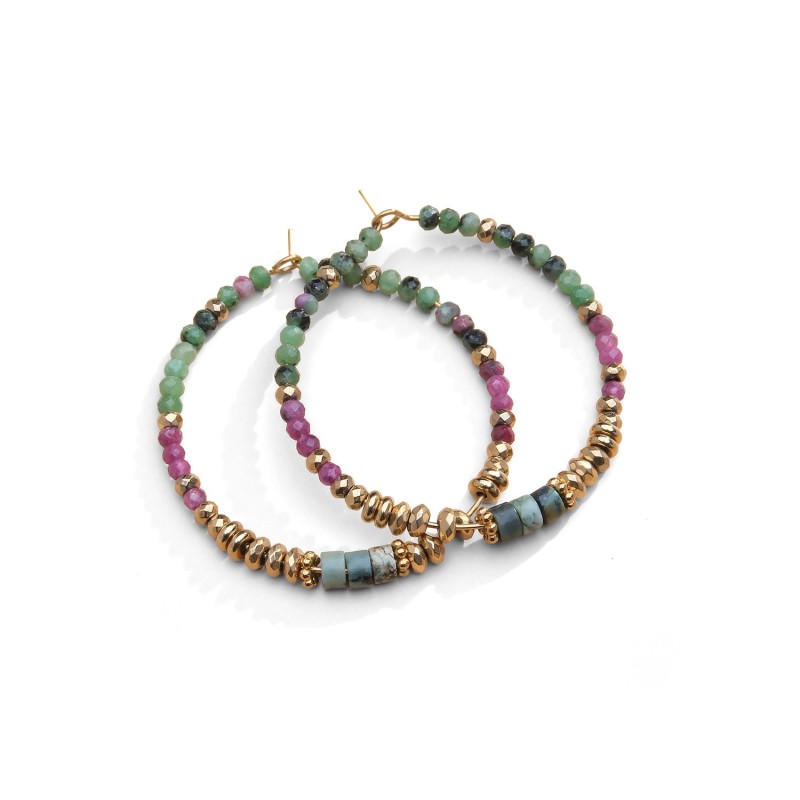 Boucles d’oreilles Rim rubis & rubis zoïste | Belle mais pas que