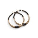 Boucles doreilles Rim spinelle noir & zircon jaune | Belle mais pas que