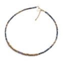 Collier Jade saphir & agate bleue | Belle mais pas que