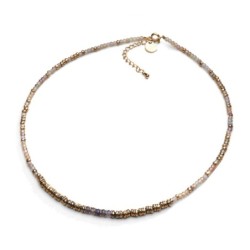 Collier Jade zircon jaune | Pierres naturelles | Belle mais pas que