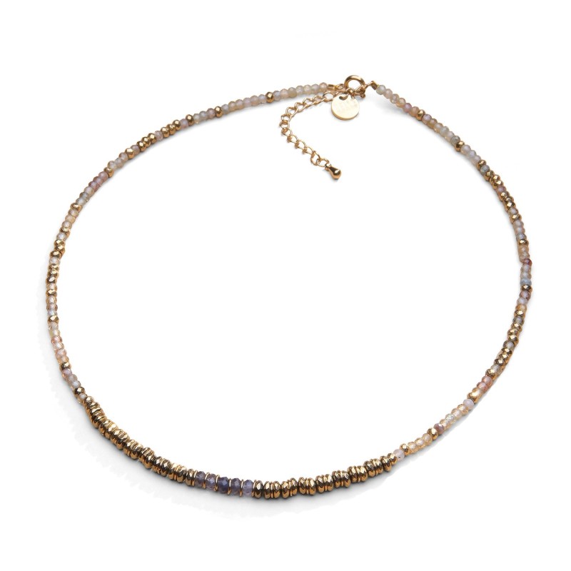 Collier Jade zircon jaune | Pierres naturelles | Belle mais pas que