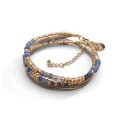Bracelet Jade 2 tours saphir & agate bleue | Belle mais pas que