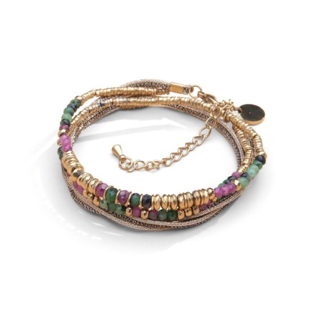 Bracelet Jade 2 tours rubis & rubis zoïste | Belle mais pas que