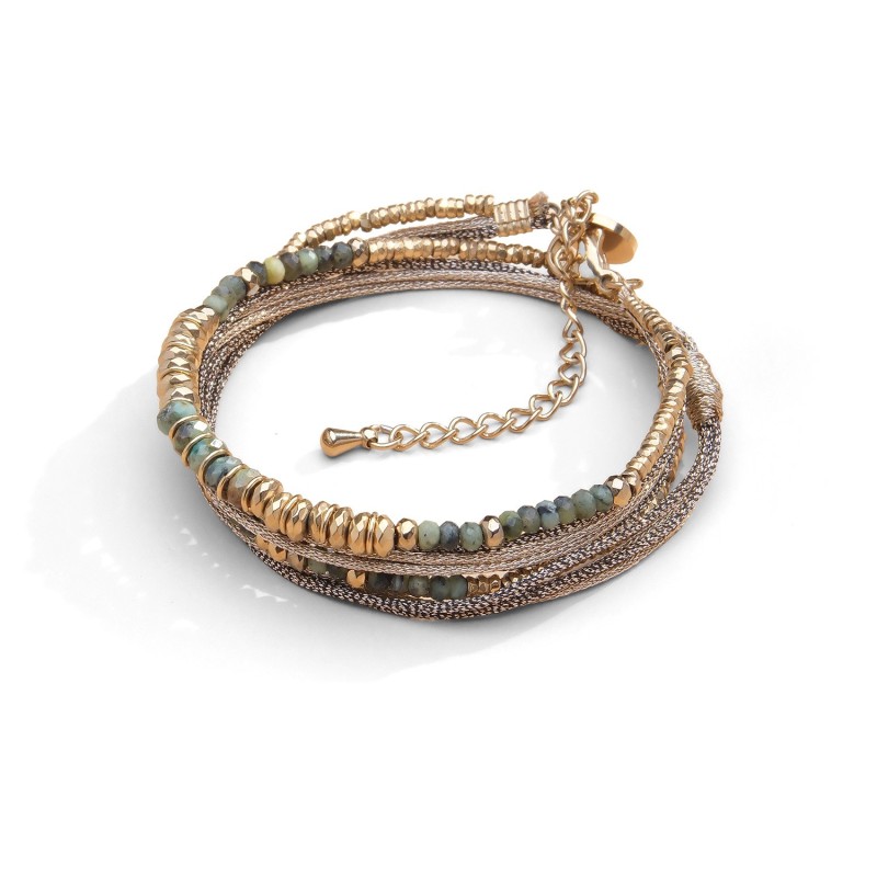 Bracelet Jade 2 tours tourmaline verte | Belle mais pas que
