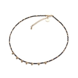 Collier Emi spinelle noir | Pierres naturelles | Belle mais pas que
