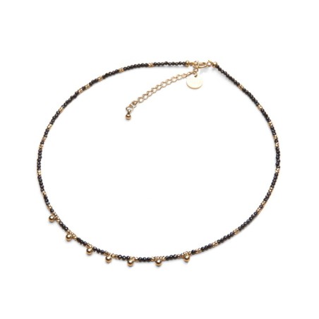 Collier Emi spinelle noir | Pierres naturelles | Belle mais pas que