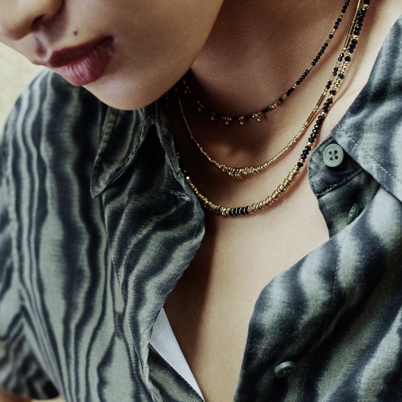Collier Emi spinelle noir | Pierres naturelles | Belle mais pas que