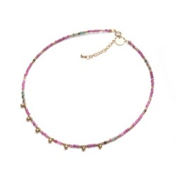 Collier Emi rubis & rubis zoïste | Pierres naturelles | Belle mais pas que