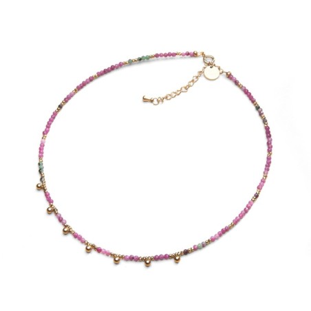 Collier Emi rubis & rubis zoïste | Pierres naturelles | Belle mais pas que
