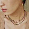 Collier Emi rubis & rubis zoïste | Pierres naturelles | Belle mais pas que