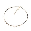 Collier Emi spinelle noir & zircon jaune | Belle mais pas que