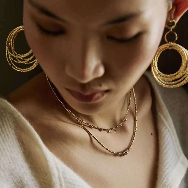 Collier Emi zircon jaune | Pierres naturelles | Belle mais pas que