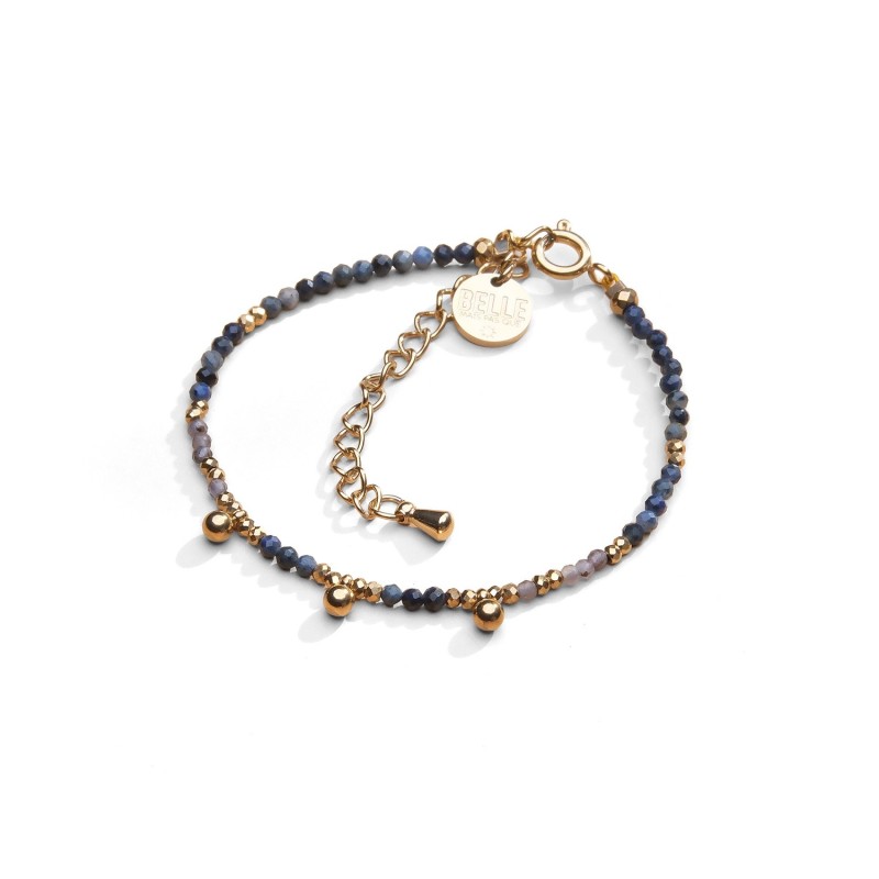 Bracelet Emi saphir, agate bleue & labradorite | Belle mais pas que
