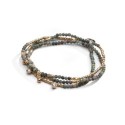 Collier et bracelet Emi 3 tours tourmaline verte | Belle mais pas que