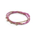 Collier et bracelet Emi 3 tours rubis | Belle mais pas que