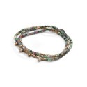 Collier et bracelet Emi 3 tours rubis zoïste | Belle mais pas que