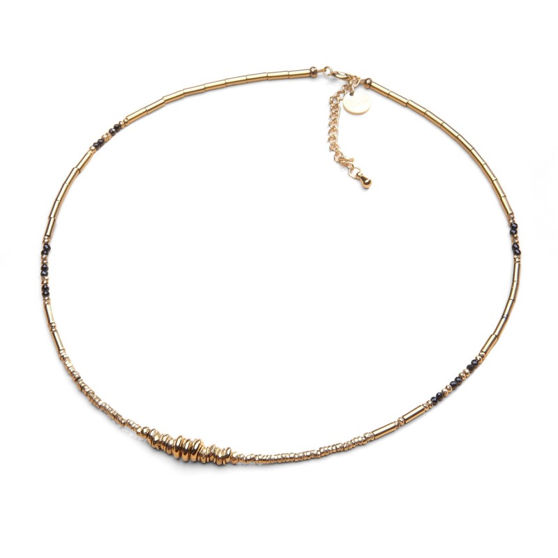 Collier Juliette spinelle noir | Pierres naturelles | Belle mais pas que