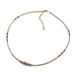 Collier Juliette agate rouge profond | Belle mais pas que