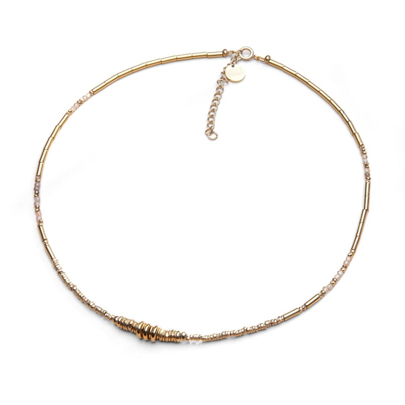 Collier Juliette zircon jaune | Pierres naturelles | Belle mais pas que