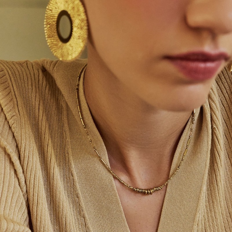 Collier Juliette zircon jaune | Pierres naturelles | Belle mais pas que