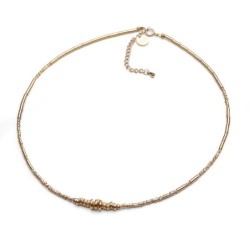 Collier Juliette hématite dorée | Pierres naturelles | Belle mais pas que
