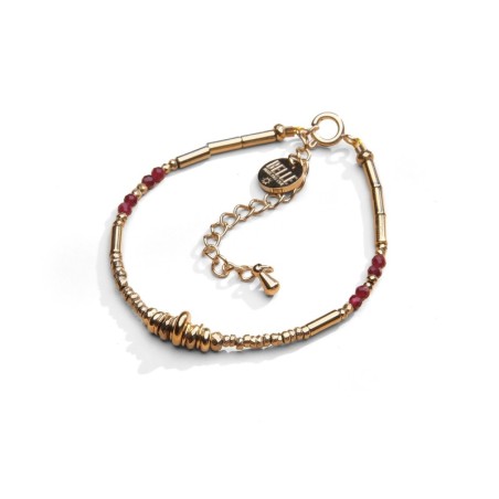 Bracelet Juliette agate rouge profond | Belle mais pas que