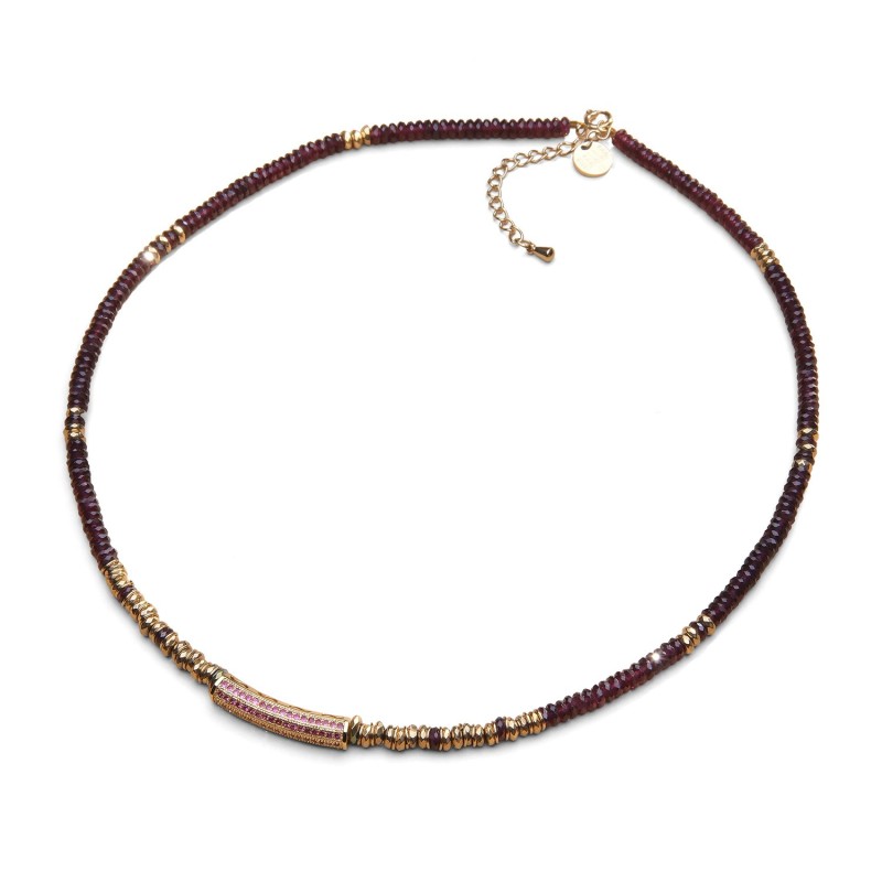 Collier Jeanne grenat | Belle mais pas que