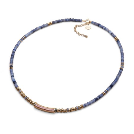 Collier Jeanne saphir & sodalite | Belle mais pas que
