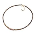 Collier Jeanne obsidienne argentée | Belle mais pas que