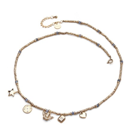 Collier stone lucky charms aigue marine | Belle mais pas que