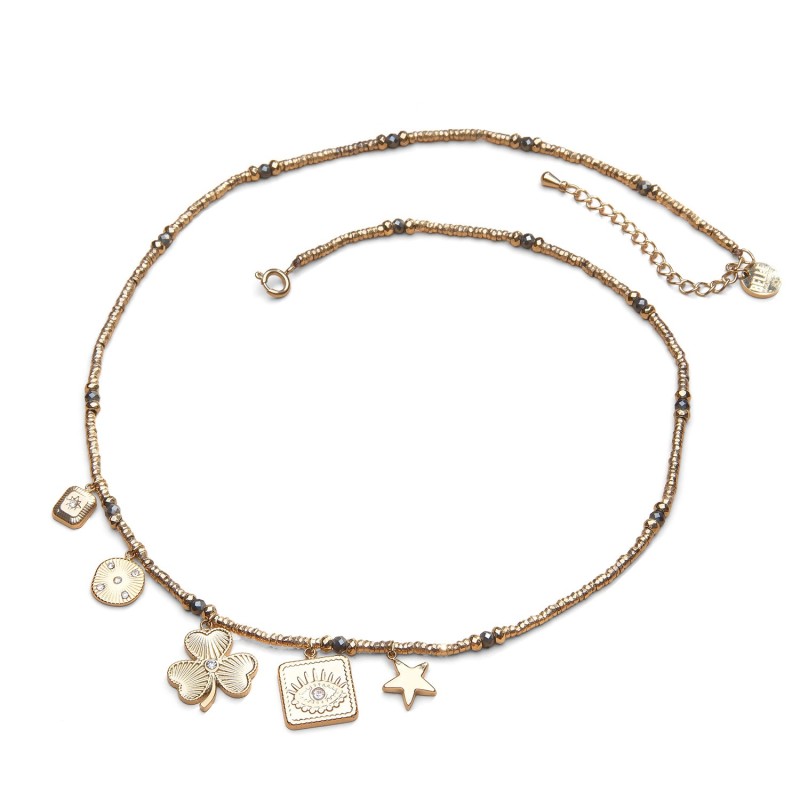 Collier stone lucky charms pyrite | Belle mais pas que