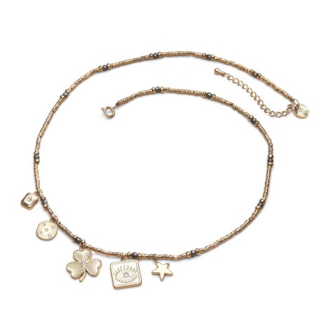 Collier stone lucky charms pyrite | Belle mais pas que