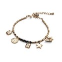 bracelet stone lucky charms spinelle noir | Belle mais pas que