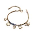 bracelet stone lucky charms agate bleue | Belle mais pas que