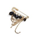 Broche Lucky charms agate noire | Belle mais pas que