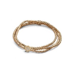 Bracelet élastique 3 tours & collier Ness trèfle | Belle mais pas que