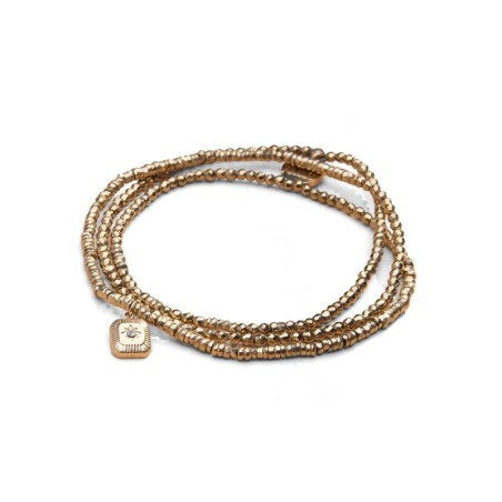 Bracelet élastique 3 tours & collier Ness mon talisman | Belle mais pas que