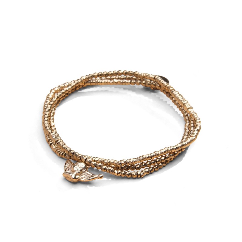 Bracelet élastique 3 tours & collier Ness ange gardien | Belle mais pas que