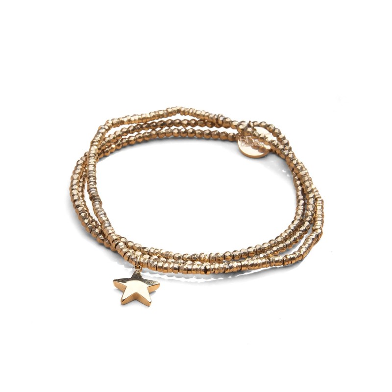 Bracelet élastique 3 tours & collier Ness belle étoile | Belle mais pas que