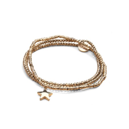 Bracelet élastique 3 tours & collier Ness belle étoile | Belle mais pas que
