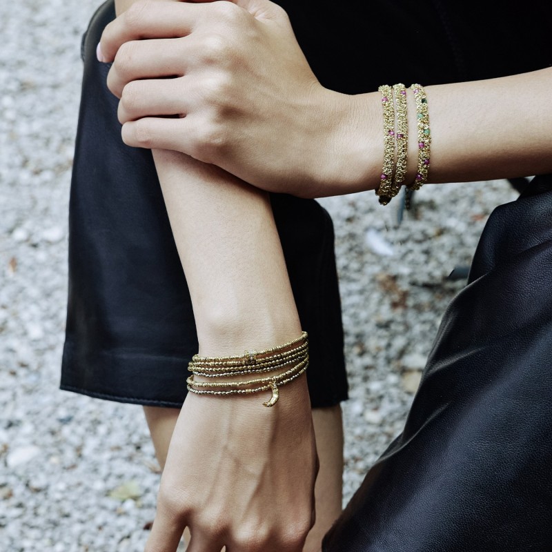 Bracelet 3 tours / collier Ness journée ensoleillée | Belle mais pas que