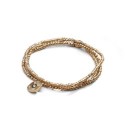 Bracelet élastique 3 tours & collier Ness ciel étoilé | Belle mais pas que