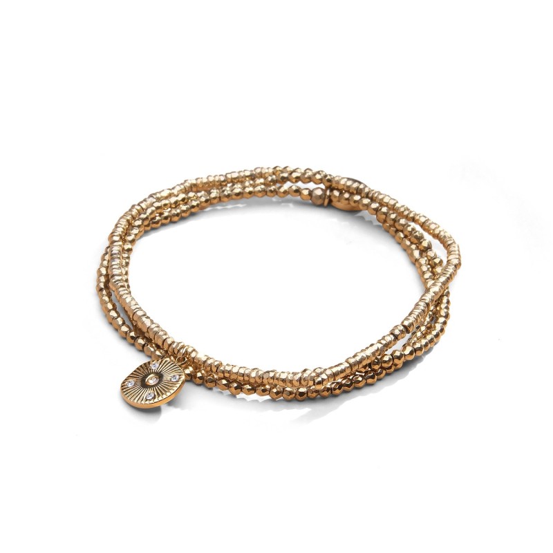 Bracelet élastique 3 tours & collier Ness ciel étoilé | Belle mais pas que