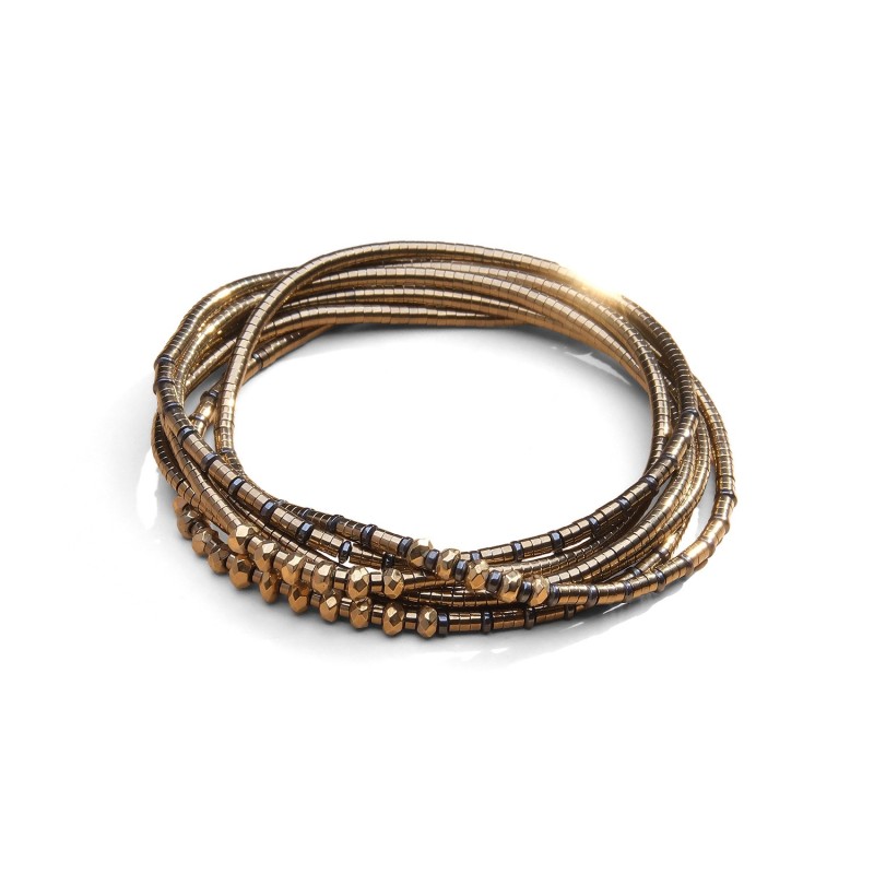Bracelet élastique 6 tours & sautoir Nahée | Belle mais pas que