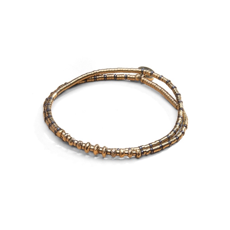 Bracelet élastique 2 tours Nahée | Pierres naturelles | Belle mais pas que