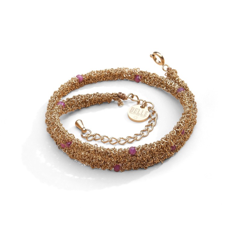 Bracelet 2 tours Romy rubis | Belle mais pas que